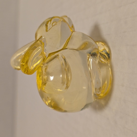 Yellow Glass Rabbit Candle Holder - Picture 5 of 16